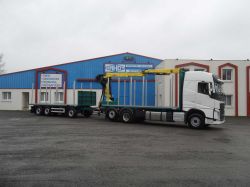 Remorque Plateau Grumes Essieu Avant Train