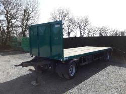 Remorque Poids Lourds  Plateau Bois 